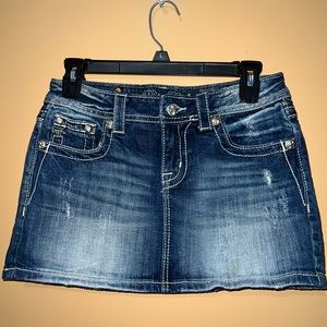 Woman’s Miss Me jean mini skirt